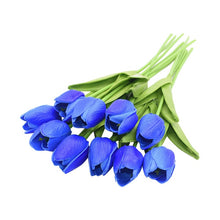 โหลดรูปภาพลงในเครื่องมือใช้ดูของ Gallery 10PCS Tulip Artificial Flower Real Touch Artificial Bouquet Fake Flower for Wedding Decoration Flowers Home Garen Decor

