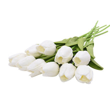 โหลดรูปภาพลงในเครื่องมือใช้ดูของ Gallery 10PCS Tulip Artificial Flower Real Touch Artificial Bouquet Fake Flower for Wedding Decoration Flowers Home Garen Decor
