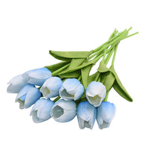 โหลดรูปภาพลงในเครื่องมือใช้ดูของ Gallery 10PCS Tulip Artificial Flower Real Touch Artificial Bouquet Fake Flower for Wedding Decoration Flowers Home Garen Decor
