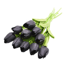 โหลดรูปภาพลงในเครื่องมือใช้ดูของ Gallery 10PCS Tulip Artificial Flower Real Touch Artificial Bouquet Fake Flower for Wedding Decoration Flowers Home Garen Decor

