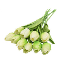 โหลดรูปภาพลงในเครื่องมือใช้ดูของ Gallery 10PCS Tulip Artificial Flower Real Touch Artificial Bouquet Fake Flower for Wedding Decoration Flowers Home Garen Decor

