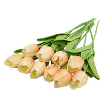 โหลดรูปภาพลงในเครื่องมือใช้ดูของ Gallery 10PCS Tulip Artificial Flower Real Touch Artificial Bouquet Fake Flower for Wedding Decoration Flowers Home Garen Decor
