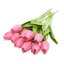 โหลดรูปภาพลงในเครื่องมือใช้ดูของ Gallery 10PCS Tulip Artificial Flower Real Touch Artificial Bouquet Fake Flower for Wedding Decoration Flowers Home Garen Decor
