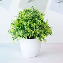 โหลดรูปภาพลงในเครื่องมือใช้ดูของ Gallery 1pc Artificial Plants Green Bonsai Small Tree Pot Plants Fake Flower Potted Ornaments for Home Decoration Craft Plant Decorative
