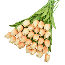 โหลดรูปภาพลงในเครื่องมือใช้ดูของ Gallery 31Pcs Tulips Artificial Flower Real Touch Tulipe Flowers Fake Flowers Wedding Decoration Flowers Christmas Home Garden Decor
