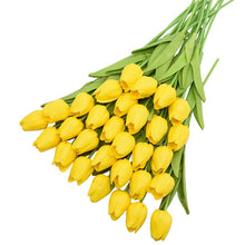โหลดรูปภาพลงในเครื่องมือใช้ดูของ Gallery 31Pcs Tulips Artificial Flower Real Touch Tulipe Flowers Fake Flowers Wedding Decoration Flowers Christmas Home Garden Decor
