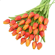 โหลดรูปภาพลงในเครื่องมือใช้ดูของ Gallery 31Pcs Tulips Artificial Flower Real Touch Tulipe Flowers Fake Flowers Wedding Decoration Flowers Christmas Home Garden Decor
