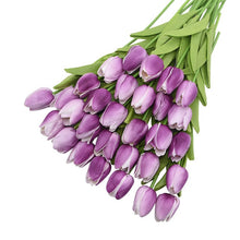 โหลดรูปภาพลงในเครื่องมือใช้ดูของ Gallery 31Pcs Tulips Artificial Flower Real Touch Tulipe Flowers Fake Flowers Wedding Decoration Flowers Christmas Home Garden Decor
