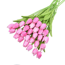 โหลดรูปภาพลงในเครื่องมือใช้ดูของ Gallery 31Pcs Tulips Artificial Flower Real Touch Tulipe Flowers Fake Flowers Wedding Decoration Flowers Christmas Home Garden Decor
