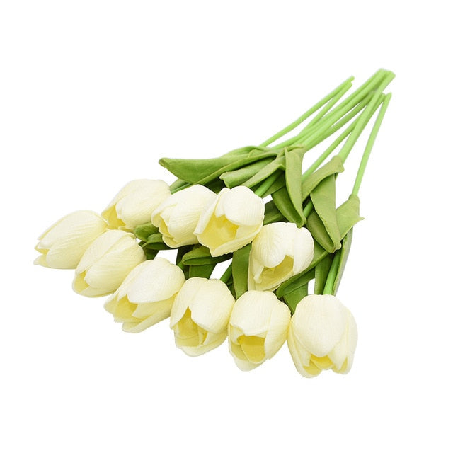 5/10/20pcs Tulip Artificial Flower Real Touch Artificial Tulip Bouquet Fake Flower for Home Gift Wedding Decorative Flowers