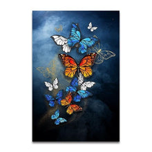 Load image into Gallery viewer, Abstract Butterfly Flower Art Canvas Paintings Posters and Print Wall Art Pictures for Living Room Decor (No Frame)
