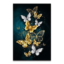 Load image into Gallery viewer, Abstract Butterfly Flower Art Canvas Paintings Posters and Print Wall Art Pictures for Living Room Decor (No Frame)
