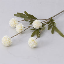 Load image into Gallery viewer, Artificial Flower Yapay Bitki Dandelion False Flower Small Thorn Ball White Hydrangea Simulation Plant For Home Wedding Decor
