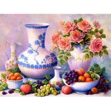 Load image into Gallery viewer, DIY 5D Diamond Painting Fruit Diamond Embroidery Full Round Drill Mosaic Picture Rhinestone Cross Stitch Kitchen Wall Home Decor
