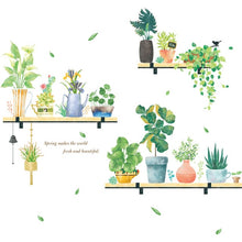 โหลดรูปภาพลงในเครื่องมือใช้ดูของ Gallery Garden Potted Plant Bonsai Flower Wall Stickers For Home Decor Living Room Kitchen PVC DIY Wall Decals Mural Room Decoration
