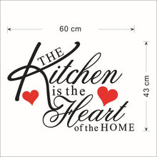 Load image into Gallery viewer, Kitchen Wall Stickers Vinyl Wall Decals for Kitchen English Quote Home Decor Art Decorative Stickers PVC Dining Room For Bar PVC
