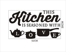 Load image into Gallery viewer, Kitchen Wall Stickers Vinyl Wall Decals for Kitchen English Quote Home Decor Art Decorative Stickers PVC Dining Room For Bar PVC
