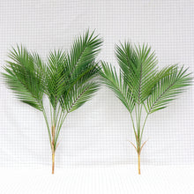 Load image into Gallery viewer, Nordic Palm Leaf Simulation Plant Loose Tail Leaf Phoenix Tail Bamboo Home Wedding Photography Garden Decoration Green Sunflower
