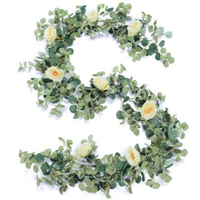 Load image into Gallery viewer, PARTY JOY 2M Artificial Flowers Plants Fake Eucalyptus Vine Garland Hanging for Wedding Home Office Party Garden Craft Art Decor
