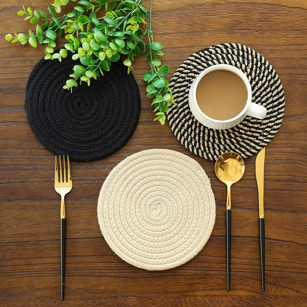 Placemat 7 inch Black (Free Shipping)